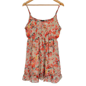 Y2K VTG Wet Seal Babydoll Dress Sz M Floral Coquette‎ Fairycore Western Festival